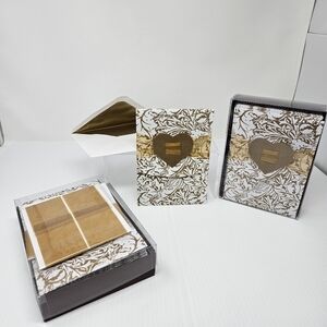 Papyrus Invitations 21 Cards Wedding Anniversary Lined Envelopes Heart & Ribbon